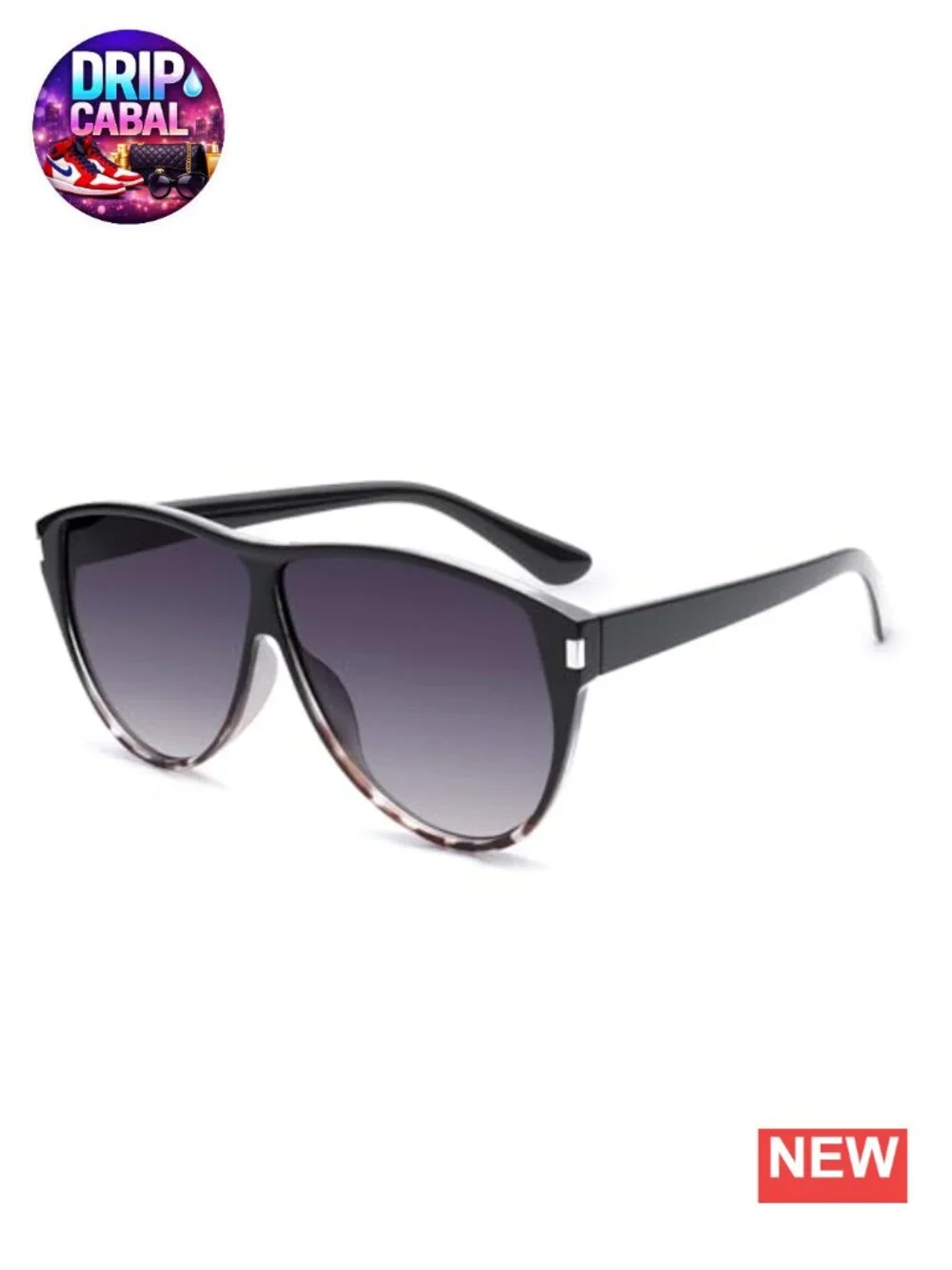 Oversized Square Aviator Sunglasses UV400 Protection Women Fashion Retro Shades